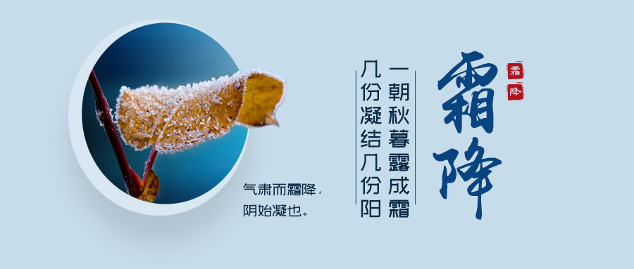 24节气丨霜降：寒霜冬将至，美好正当时
